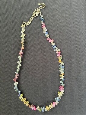 Multicolor Gemstones necklace.